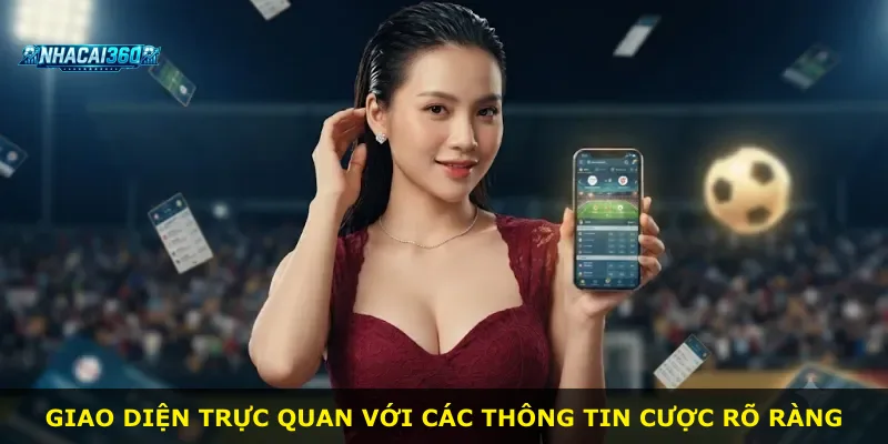 Giao diện trực quan với các thông tin cược rõ ràng